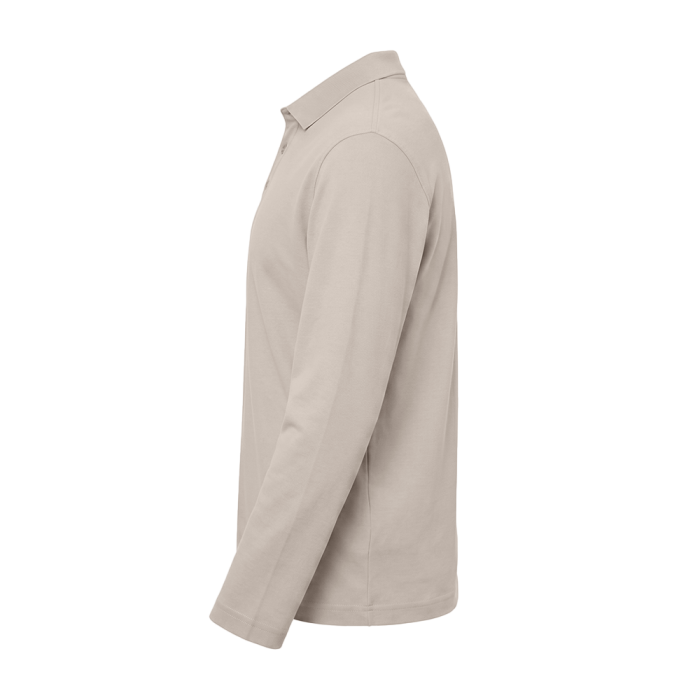 Поло с длинным рукавом STAN, хлопок 240, 402, Песочно-бежевый (541) фото-1