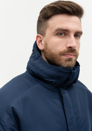 Темно-синяя однотонная куртка арт. 73, 100% полиэстер с водоотталкивающей пропиткой, оптом | Мерч, униформа и текстиль для бизнеса photo-17