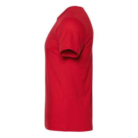 Красная футболка арт. 37 облегающего силуэта, 92% хлопок, 8% эластан, 180 гр/м2, оптом | Мерч, униформа и текстиль для бизнеса  photo-2