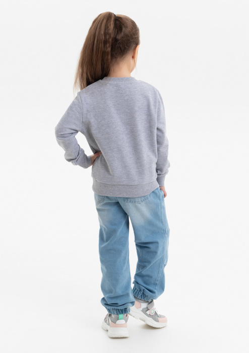 Свитшот детский STAN футер без начёса, 260, 63J, Серый меланж (50) | Мерч, униформа и текстиль для бизнеса фото-4
