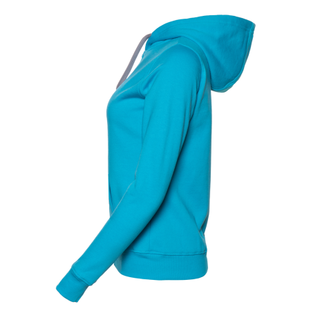 Женская бирюзовая толстовка STAN арт. 17W, футер с начесом, 60% хлопок 40% полиэстер, 280 гр/м2 — оптом | Мерч, униформа и текстиль для бизнеса photo-1
