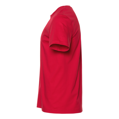 Красная футболка арт. 02 прямого кроя из 100% хлопка, 160 гр/м2, оптом | Мерч, униформа и текстиль для бизнеса  photo-2