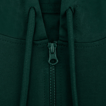 Темно-зеленая толстовка на молнии STAN арт. 99, футер без начёса, 100% хлопок, 240 гр/м2  | Мерч, униформа и текстиль для бизнеса photo-4