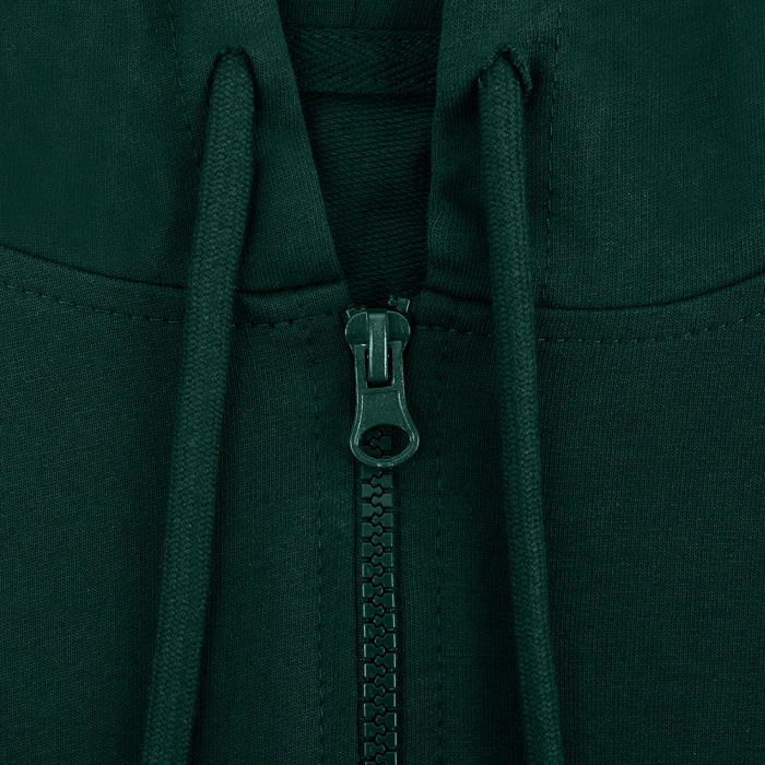 Темно-зеленая толстовка на молнии STAN арт. 99, футер без начёса, 100% хлопок, 240 гр/м2  | Мерч, униформа и текстиль для бизнеса фото-4