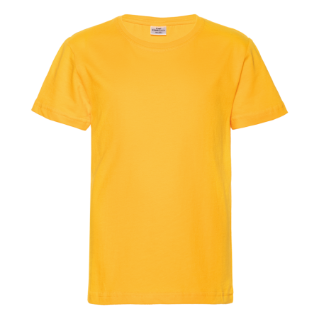 Жёлтая детская футболка арт. 06U оверсайз кроя из 100% хлопка, 140 гр/м2, оптом | Мерч, униформа и текстиль для бизнеса photo-0