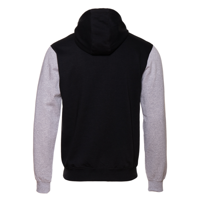 Черное/серое худи арт. 20, футер с начесом 60% хлопок, 40% полиэстер, 260 гр/м2 | Мерч, униформа и текстиль для бизнеса фото-2