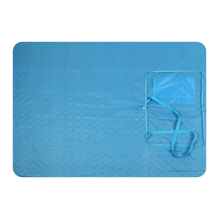 Бирюзово-оранжевый плед арт. 307, 100% полиэстер, оптом | Мерч, униформа и текстиль для бизнеса photo-5