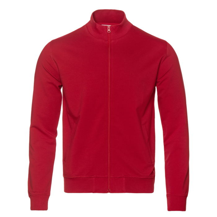 Красная толстовка STAN арт. 65 на молнии, 78% хлопок, 17% полиэстер, 5% эластан, 245 гр/м2 | Мерч, униформа и текстиль для бизнеса фото-0
