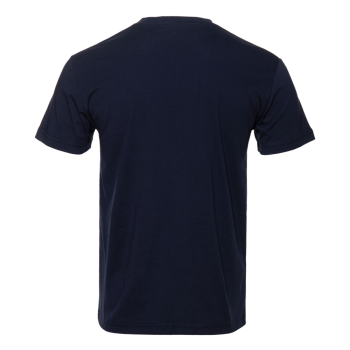 Тёмно-синяя футболка арт. 51 прямого кроя из 100% хлопка, 150 гр/м2, оптом | Мерч, униформа и текстиль для бизнеса  фото-2