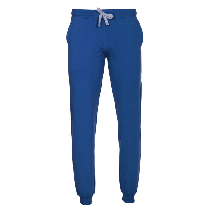 Синие однотонные брюки арт. 62, 92% хлопок, 8% эластан, оптом | Мерч, униформа и текстиль для бизнеса фото-0