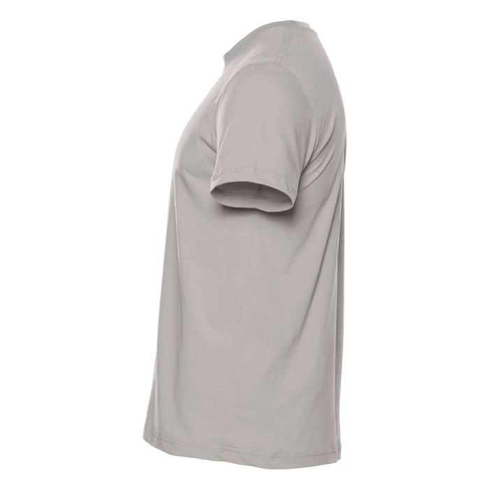 Светло-серая футболка арт. 51 прямого кроя из 100% хлопка, 150 гр/м2, оптом | Мерч, униформа и текстиль для бизнеса  фото-1