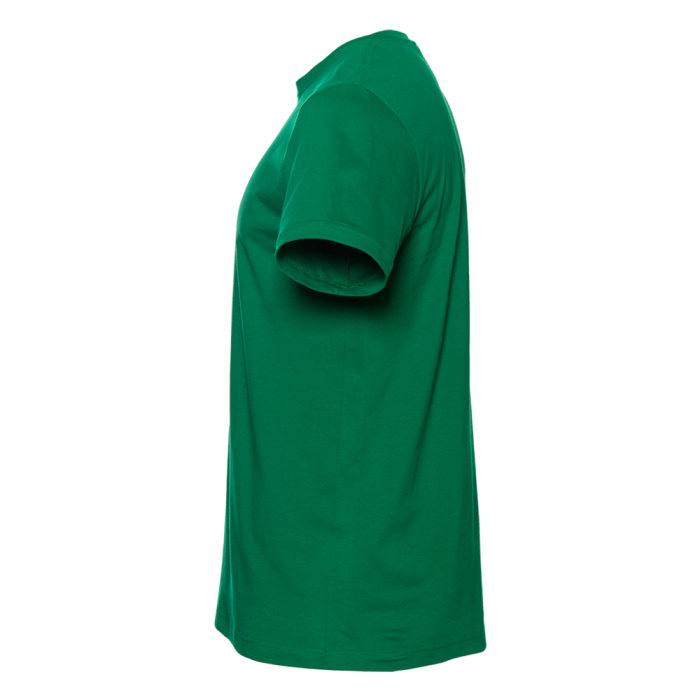 Зелёная футболка арт. 02 прямого кроя из 100% хлопка, 160 гр/м2, оптом | Мерч, униформа и текстиль для бизнеса  фото-3