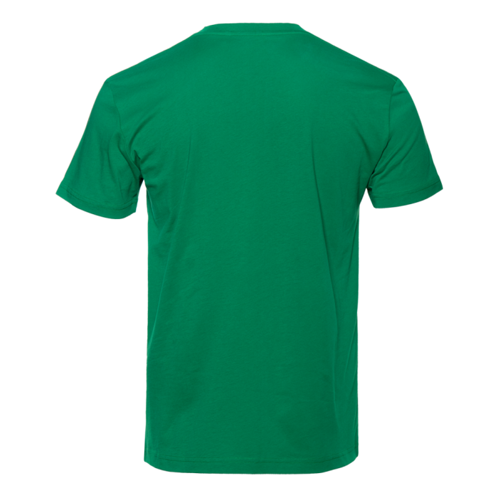Зелёная футболка арт. 51 прямого кроя из 100% хлопка, 150 гр/м2, оптом | Мерч, униформа и текстиль для бизнеса  фото-2
