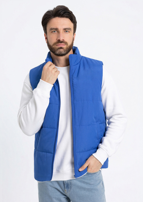 Жилет унисекс STAN утепленный 90, 130, 85, Синий (16) фото-3