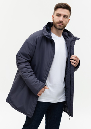 Графитовая однотонная куртка арт. 73, 100% полиэстер с водоотталкивающей пропиткой, оптом | Мерч, униформа и текстиль для бизнеса photo-17