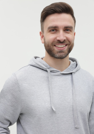 Худи унисекс STAN футер без начёса 260, 23, Серый меланж (50) | Мерч, униформа и текстиль для бизнеса photo-10