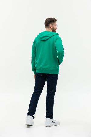 Толстовка мужская STAN с капюшоном на молнии футер без начёса 260, 61, Зелёный (30) | Мерч, униформа и текстиль для бизнеса photo-6