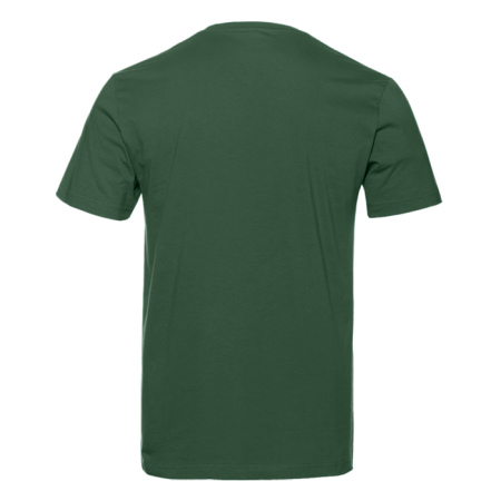 Темно-зеленая футболка арт. 02 прямого кроя из 100% хлопка, 160 гр/м2, оптом | Мерч, униформа и текстиль для бизнеса  photo-2