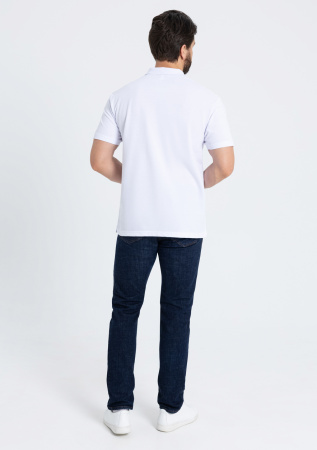 Белая рубашка поло арт. 04U из 100% хлопка, 185 гр/м2, оптом | Мерч, униформа и текстиль для бизнеса  photo-6