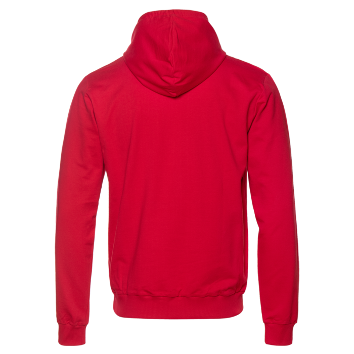 Красное худи арт. 23 с контрастным капюшоном, футер без начеса 100% хлопок, 260 гр/м2 | Мерч, униформа и текстиль для бизнеса фото-1