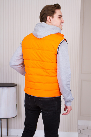 Черный утепленный мужской жилет, оптом | Мерч, униформа и текстиль для бизнеса photo-3