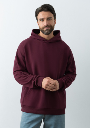 Худи унисекс STAN оверсайз футер без начёса 350, 66, Бордовый (661) | Мерч, униформа и текстиль для бизнеса photo-5