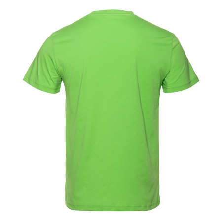 Ярко-зелёная футболка арт. 51 прямого кроя из 100% хлопка, 150 гр/м2, оптом | Мерч, униформа и текстиль для бизнеса  photo-2