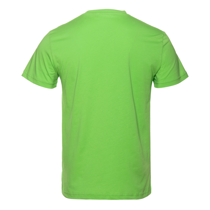 Ярко-зелёная футболка арт. 51 прямого кроя из 100% хлопка, 150 гр/м2, оптом | Мерч, униформа и текстиль для бизнеса  фото-2