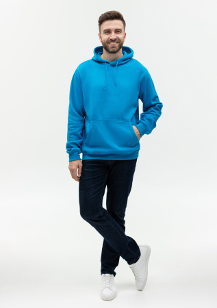 Худи унисекс STAN футер с начёсом 260,20, Лазурный (40) | Мерч, униформа и текстиль для бизнеса photo-4