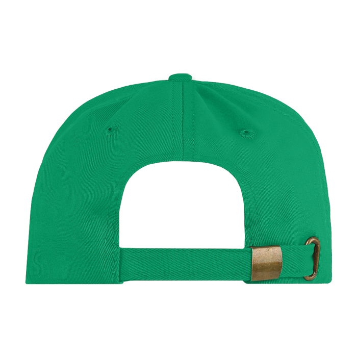 Зеленая бейсболка арт. 12, 5 клиньев из 100% хлопка, 260 гр/м2, оптом | Мерч, униформа и текстиль для бизнеса  фото-2