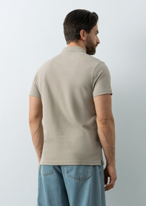 Рубашка поло унисекс STAN хлопок/полиэстер 185, 104, Песочный бежевый (541) | Мерч, униформа и текстиль для бизнеса фото-4