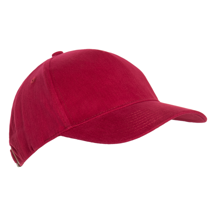 Бордовая бейсболка арт. 11, 5 клиньев из 100% хлопка, 280 гр/м2, оптом | Мерч, униформа и текстиль для бизнеса фото-0