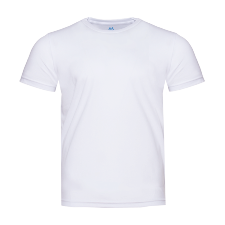 Белая футболка арт. 38 прямого кроя состав 50% хлопок, 50% полиэстер, 160 гр/м2, оптом | Мерч, униформа и текстиль для бизнеса photo-0