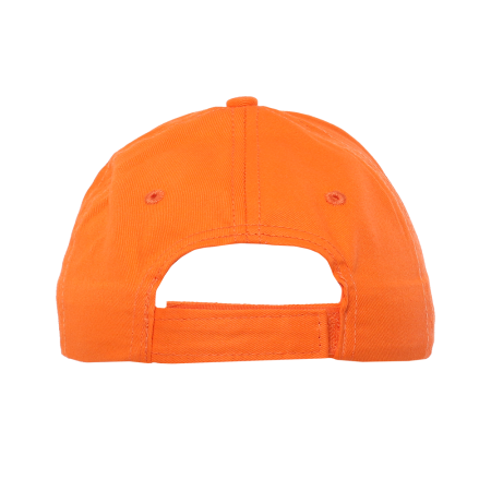 Оранжевая детская бейсболка арт. 10J, 5 клиньев из 100% хлопка, 150 гр/м2, оптом | Мерч, униформа и текстиль для бизнеса  photo-3