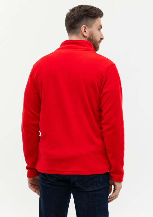 Красная толстовка STAN арт. 21R на молнии, микрофлис, 100% полиэстер, 280 гр/м2 | Мерч, униформа и текстиль для бизнеса фото-3