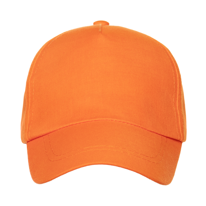 Оранжевая детская бейсболка 5 клиньев, оптом | Мерч, униформа и текстиль для бизнеса фото-2