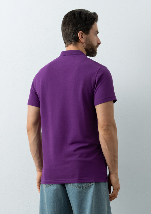 Рубашка поло унисекс STAN хлопок/полиэстер 185, 104, Фиолетовый (94) | Мерч, униформа и текстиль для бизнеса фото-4