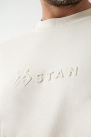 Свитшот унисекс STAN футер без начёса, 350, 96, Молочный (11) | Мерч, униформа и текстиль для бизнеса photo-13