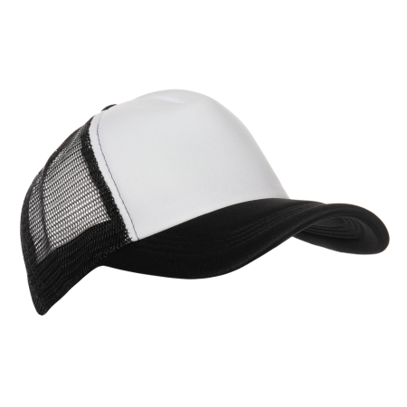 Белая бейсболка с сеткой арт. 33, 5 клиньев из 100% полиэстера | Мерч, униформа и текстиль для бизнеса  photo-1