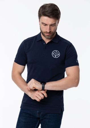 Рубашка поло унисекс STAN хлопок/эластан 200, 05, Т-синий (46)  photo-9