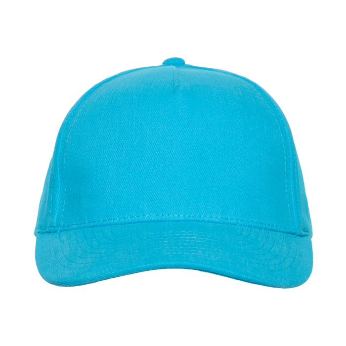 Бирюзовая бейсболка арт. 11, 5 клиньев из 100% хлопка, 280 гр/м2, оптом | Мерч, униформа и текстиль для бизнеса  фото-3
