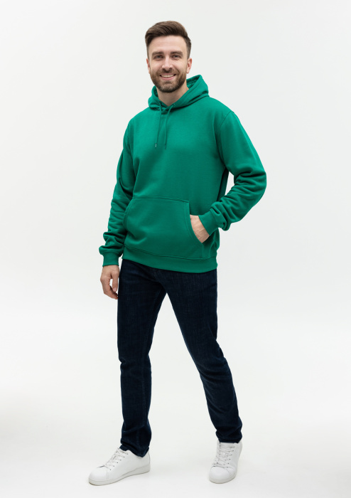 Худи унисекс STAN футер с начёсом 260,20, Зелёный (30) | Мерч, униформа и текстиль для бизнеса фото-4