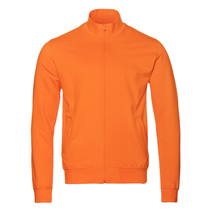 Оранжевая толстовка STAN арт. 65 на молнии, 78% хлопок, 17% полиэстер, 5% эластан, 245 гр/м2 | Мерч, униформа и текстиль для бизнеса фото-0