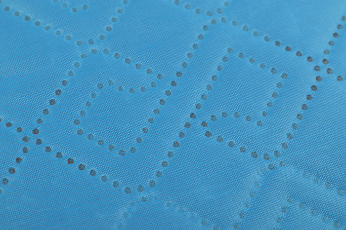 Бирюзово-оранжевый плед арт. 307, 100% полиэстер, оптом | Мерч, униформа и текстиль для бизнеса фото-4