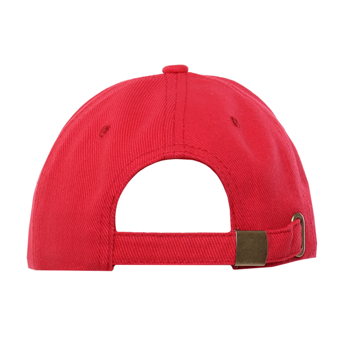 Красная бейсболка с кантом арт. 04, 5 клиньев из 100% хлопка, 330 гр/м2, оптом | Мерч, униформа и текстиль для бизнеса  фото-3