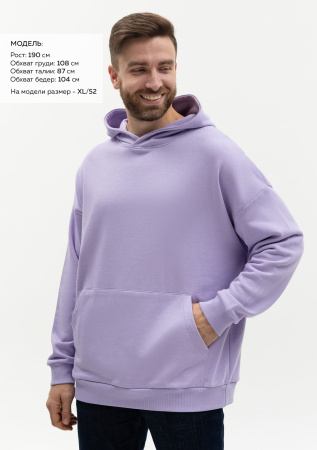Худи унисекс STAN оверсайз футер без начёса 350, 66, Цифровая лаванда (45) | Мерч, униформа и текстиль для бизнеса photo-4