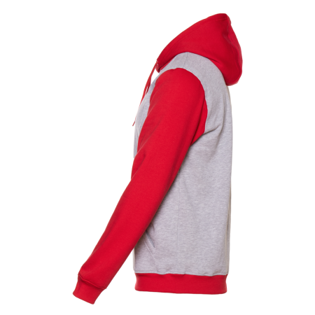 Красное/серое худи арт. 20, футер с начесом 60% хлопок, 40% полиэстер, 260 гр/м2 | Мерч, униформа и текстиль для бизнеса photo-1