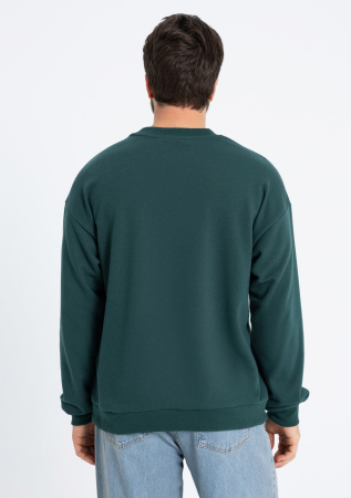 Свитшот унисекс STAN футер без начёса, 350, 96, Тёмно-зелёный (130) | Мерч, униформа и текстиль для бизнеса photo-7