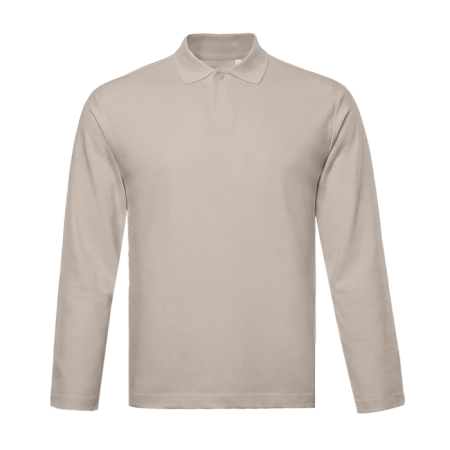 Поло с длинным рукавом STAN, хлопок 240, 402, Песочно-бежевый (541) photo-0