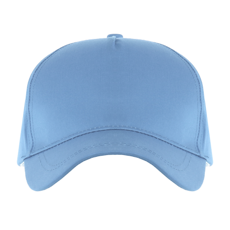Голубая бейсболка 5 клиньев из 100% хлопка, 150 гр/м2, оптом | Мерч, униформа и текстиль для бизнеса  photo-2